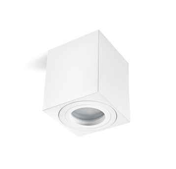 Oprawa do nadbudowania AQUARIUS 1xGU10 kwadrat IP44 biały Kobi