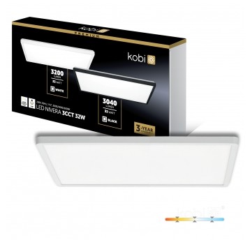 Plafon LED NIVERA SQUARE 32W 3CCT IP54 biały Kobi Premium