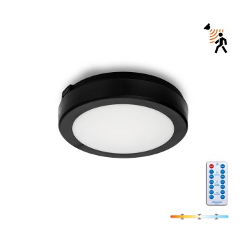 Plafon z czujnikiem ruchu LED NAIROS G2 12W 3CCT LX IP65 czarny Kobi Premium