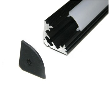 Profil P3C narożny anodowany czarny 2m
