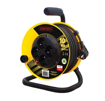 Przedłużacz bębnowy PZB1-40-20G 4gn/20m/Zu/1,5mm czarny guma Elgotech