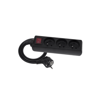 Przedłużacz EPS-305W-2 3gn/5m/Zu+W/1mm czarny Elgotech
