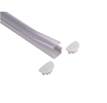 Recessed profile MIKRO P11S anodized 2m silver