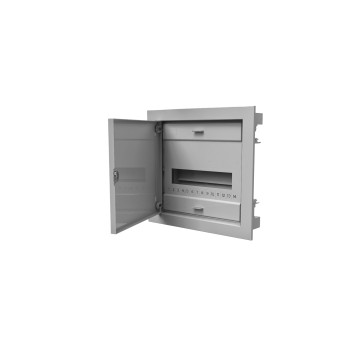 Rozdzielnica modułowa 1x12 podtynkowa RO- 1 z metalowymi drzwiami IP40 (z N+PE)