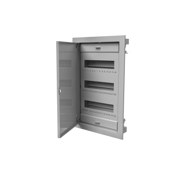 Rozdzielnica modułowa 3x12 podtynkowa RO- 3 z metalowymi drzwiami IP40 (z N+PE)