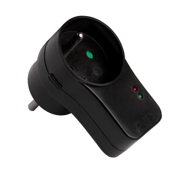 Rozgałęźnik przeciwprzepięciowy R-10F-2 1gn/Zu czarny Elgotech