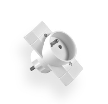 Rozgałęźnik R-21 1gn/Zu + 2gn/Bu biały Elgotech