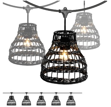 SET CRETE Galrnad 5m + cable 5m + 5x lampshade R2