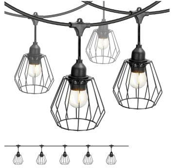 SET CRETE Garland 5m + cable 5m + 5x lampshade D1