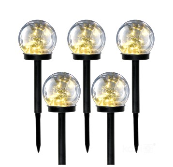 Słupek ogrodowy solar LED GLEAM 3000K IP44 5-pak LED2B