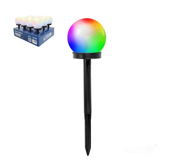 Słupek ogrodowy Solar LED SPHERE G2 10cm RGB IP44 LED2B