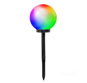 Słupek ogrodowy Solar LED SPHERE G2 20cm RGB IP44 LED2B
