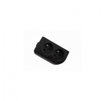 Socket 2s/with grounding black Elgotech