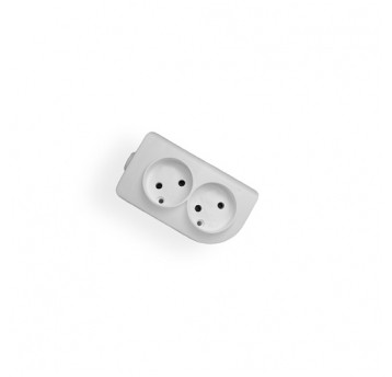 Socket 2s/without grounding white Elgotech
