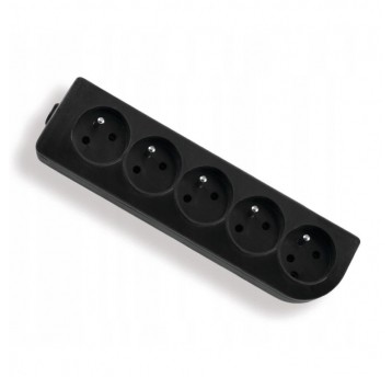 Socket 5s/with grounding black Elgotech