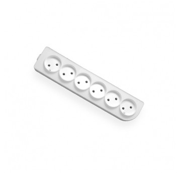 Socket 6s/without grounding white Elgotech