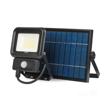 Solar floodlight with motion sensor LED NCS 20W 6500K IP65 LED2B