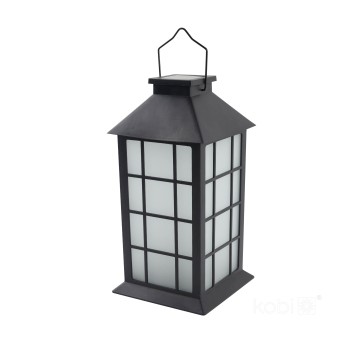 Solar garden lamp LED CANDELIO MILKY 1600K IP44 black LED2B