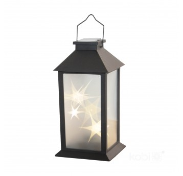 Solar garden lamp LED CANDELIO STAR 2700K IP44 black LED2B