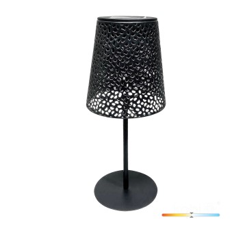 Solar garden lamp LED LUVETRA 4000K IP44 black LED2B