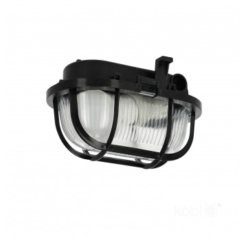 SOMA PC 1xE27 60 plastic mesh black Kobi