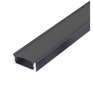 Surface profile P01 black + black cover 2m Kobi