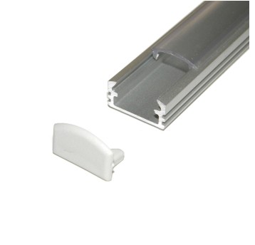 Surface profile P2S anodized 2m silver