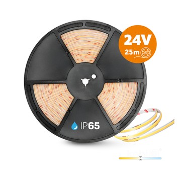 Taśma LED TRAMO 320 COB 25m 4000K 24V IP65 Kobi Premium