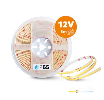 Taśma LED TRAMO 320 COB 5m 3000K 12V IP65 Kobi Premium