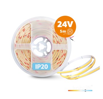 Taśma LED TRAMO 320 COB AMBIENT 5m 6500K 24V IP20 Kobi Premium