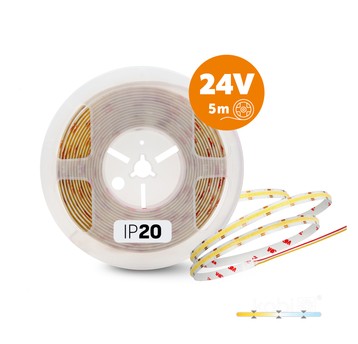 Taśma LED TRAMO 608 COB 5m CCT 24V IP20 Kobi Premium