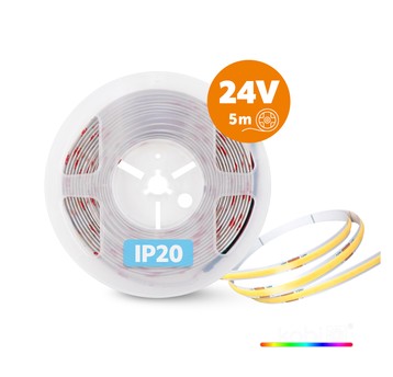 Taśma LED TRAMO 672 COB 5m RGB 24V IP20 Kobi Premium
