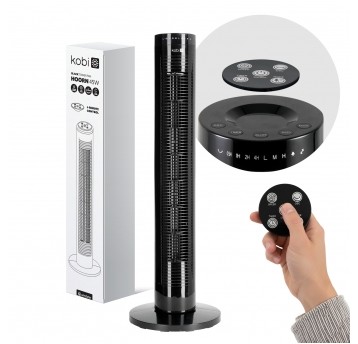 Tower fan HOORN 45W black Kobi