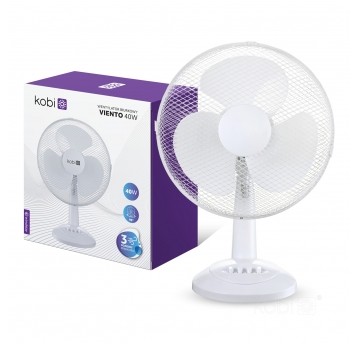 Wentylator biurkowy VIENTO 40W biały Kobi Windstar