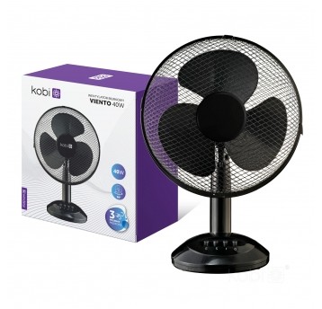 Wentylator biurkowy VIENTO 40W czarny Kobi Windstar