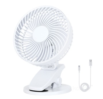 Wentylator biurkowy VIENTO CLIP biały Kobi Windstar