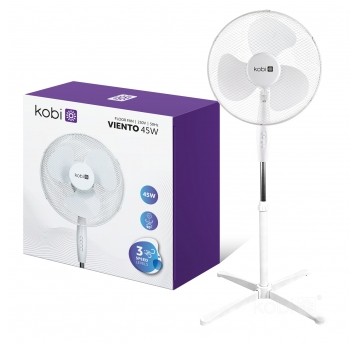 Wentylator podłogowy VIENTO 45W biały Kobi Windstar