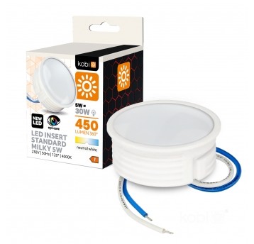 Wkład LED INSERT 5W 4000K mleczny Kobi