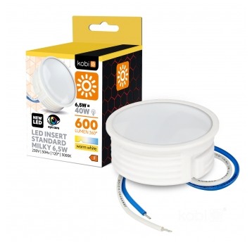 Wkład LED INSERT 6,5W 3000K mleczny Kobi