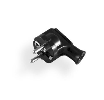 Wtyczka kątowa WT-35-2 Zu UNISCHUKO czarna Elgotech