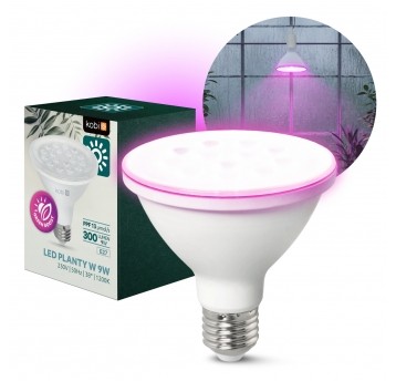 Żarówka do roślin LED PLANTY W 9W E27 1200K biała Kobi Design