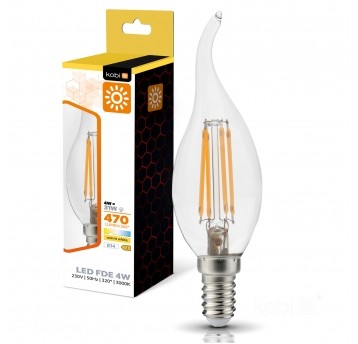 Żarówka filamentowa LED FDE 4W E14 3000K Kobi