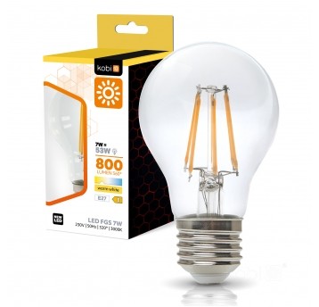 Żarówka filamentowa LED FGS 7W E27 3000K Kobi