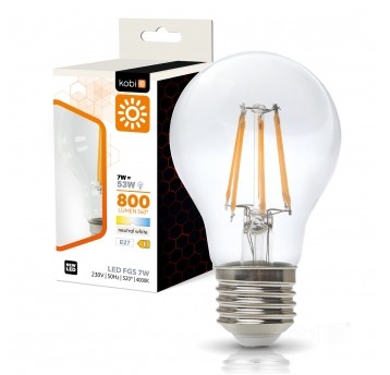 Żarówka filamentowa LED FGS 7W E27 4000K Kobi