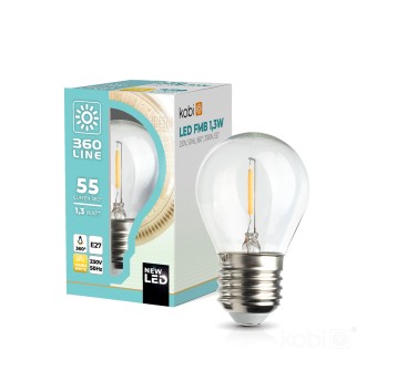Żarówka filamentowa LED FMB 1,3W E27 2700K Kobi 360 Line