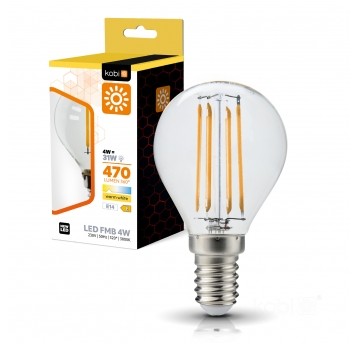 Żarówka filamentowa LED FMB 4W E14 3000K Kobi