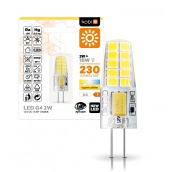 Żarówka LED G4 2W 3000K Kobi