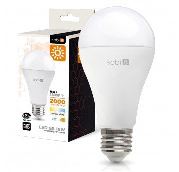 Żarówka LED GS 18W E27 4000K Kobi