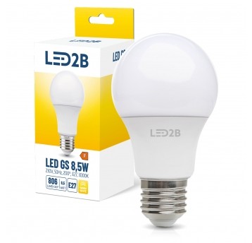 Żarówka LED GS 8,5W E27 3000K LED2B