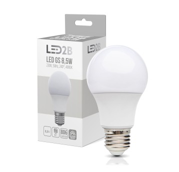 Żarówka LED GS 8,5W E27 4000K LED2B